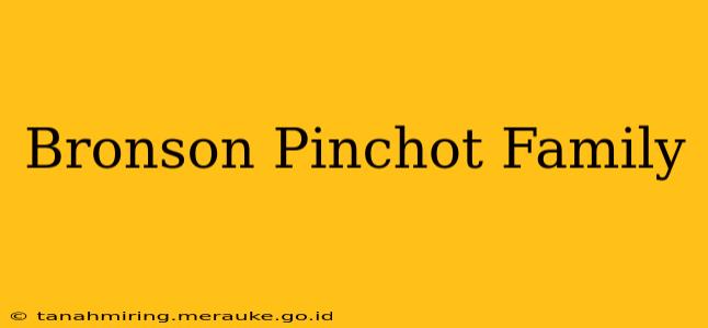 Bronson Pinchot Family