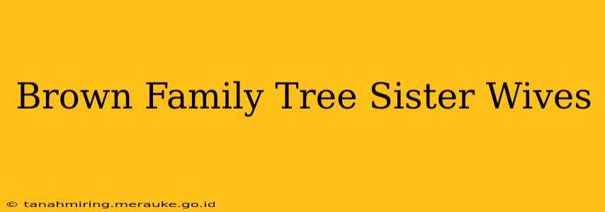 Brown Family Tree Sister Wives