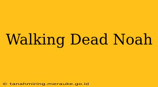 Walking Dead Noah