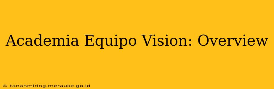 Academia Equipo Vision: Overview