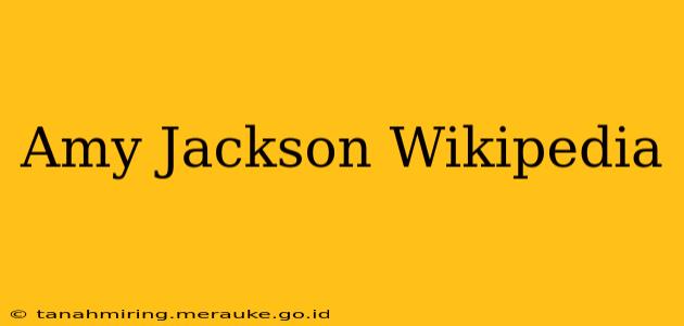 Amy Jackson Wikipedia