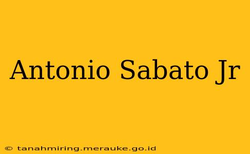 Antonio Sabato Jr