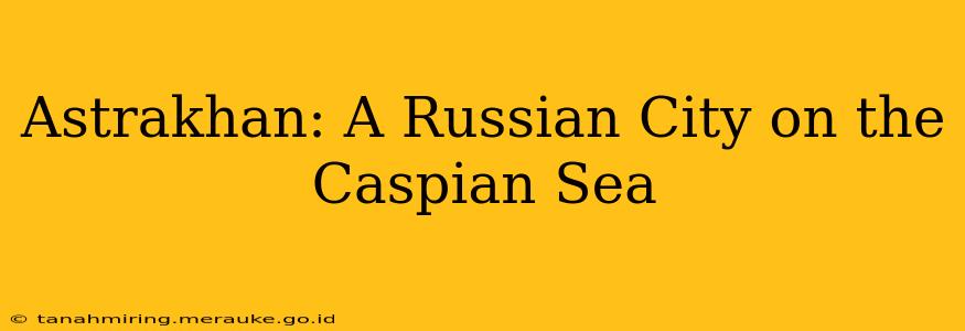 Astrakhan: A Russian City on the Caspian Sea