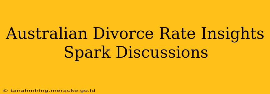 Australian Divorce Rate Insights Spark Discussions