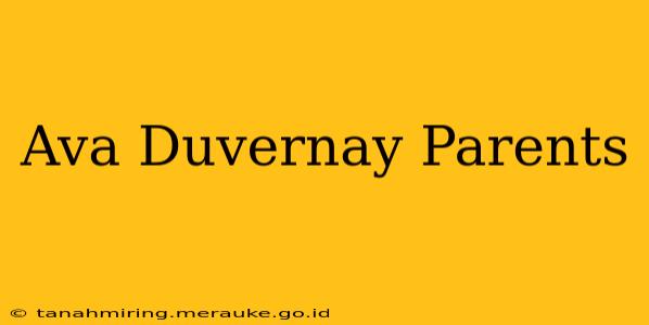 Ava Duvernay Parents