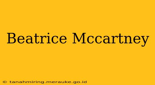 Beatrice Mccartney