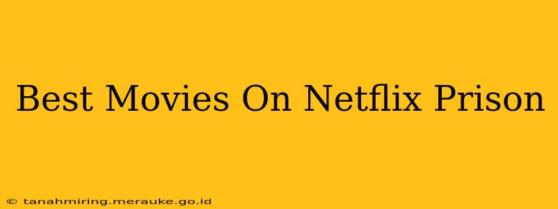 Best Movies On Netflix Prison