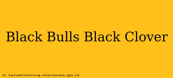 Black Bulls Black Clover