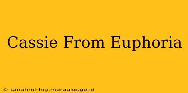 Cassie From Euphoria