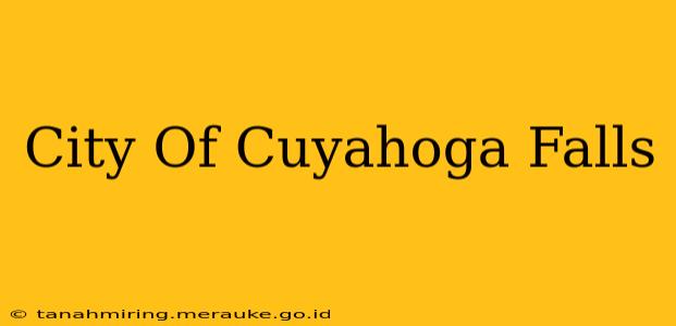 City Of Cuyahoga Falls