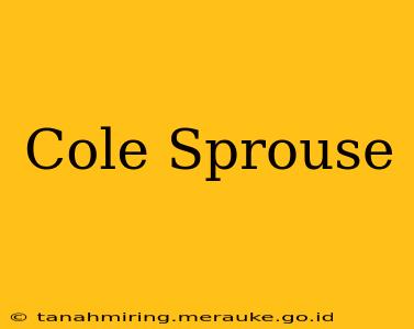 Cole Sprouse