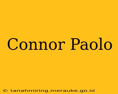 Connor Paolo