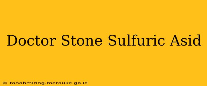 Doctor Stone Sulfuric Asid