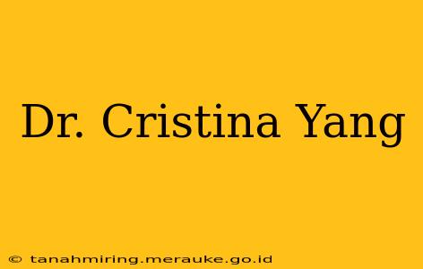 Dr. Cristina Yang