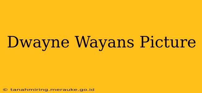 Dwayne Wayans Picture