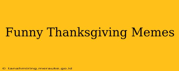 Funny Thanksgiving Memes