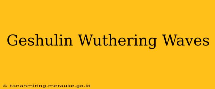 Geshulin Wuthering Waves