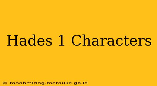 Hades 1 Characters