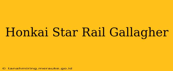 Honkai Star Rail Gallagher