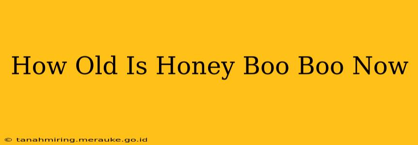 How Old Is Honey Boo Boo Now