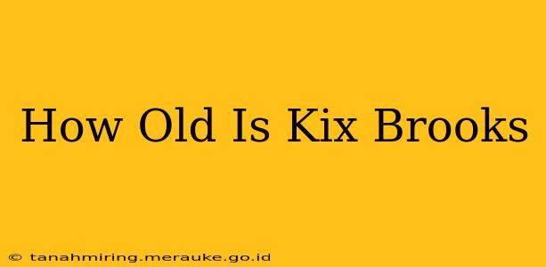 How Old Is Kix Brooks
