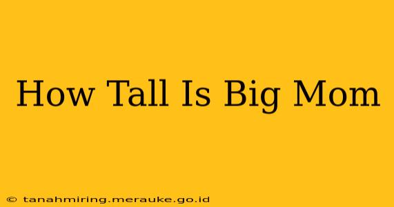 How Tall Is Big Mom