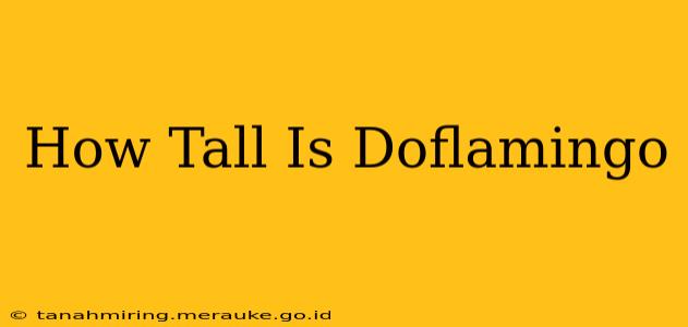 How Tall Is Doflamingo