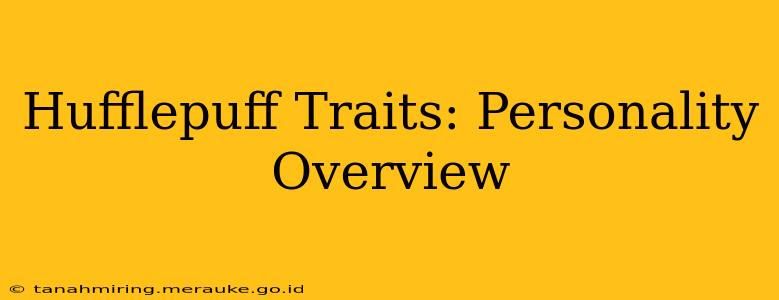 Hufflepuff Traits: Personality Overview