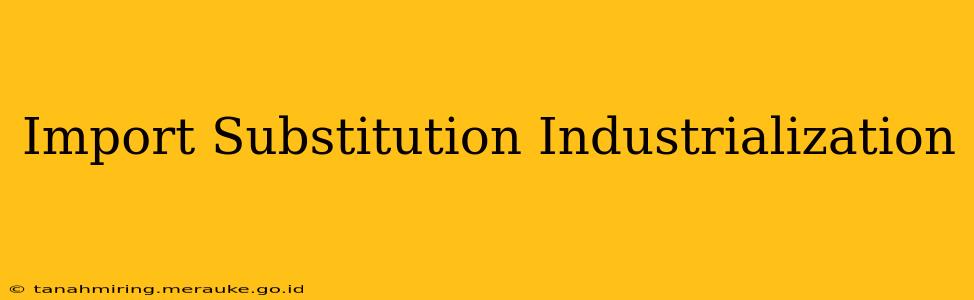 Import Substitution Industrialization