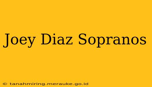 Joey Diaz Sopranos