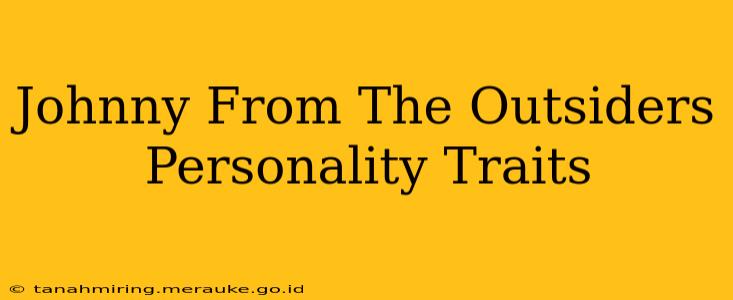 Johnny From The Outsiders Personality Traits