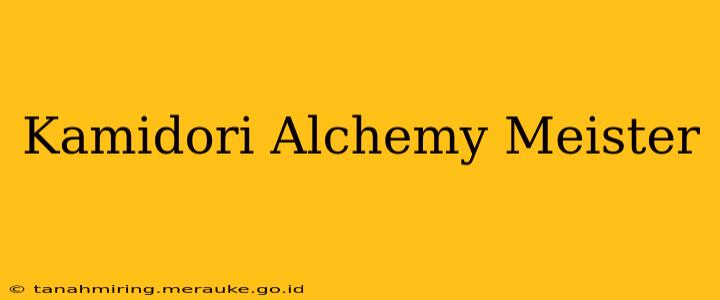 Kamidori Alchemy Meister