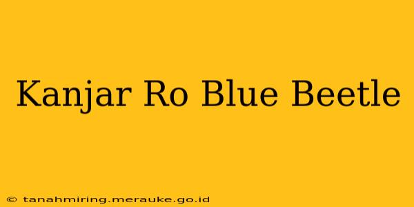 Kanjar Ro Blue Beetle