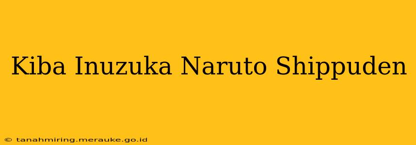 Kiba Inuzuka Naruto Shippuden
