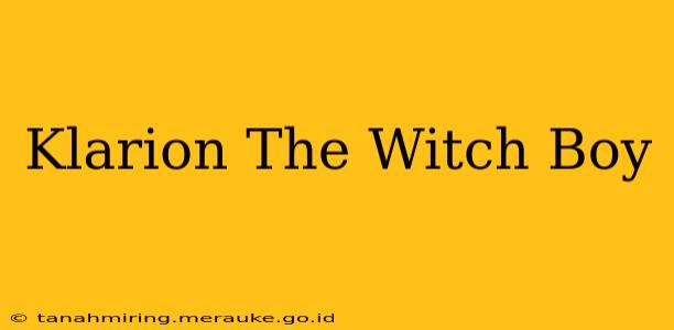 Klarion The Witch Boy