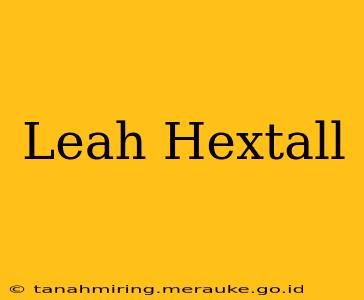 Leah Hextall