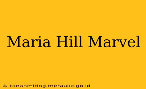 Maria Hill Marvel