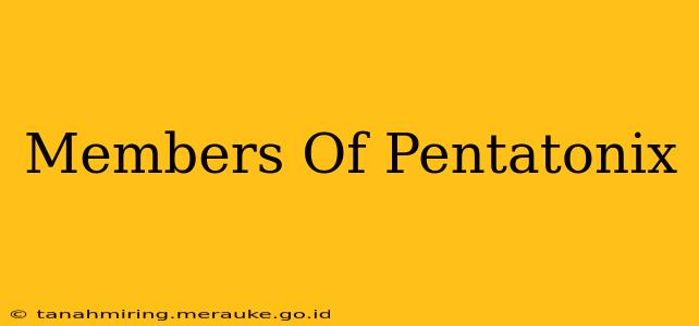 Members Of Pentatonix