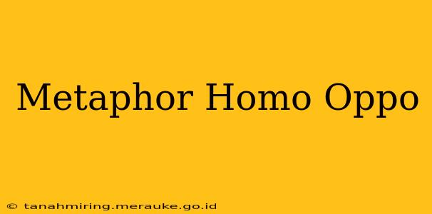 Metaphor Homo Oppo