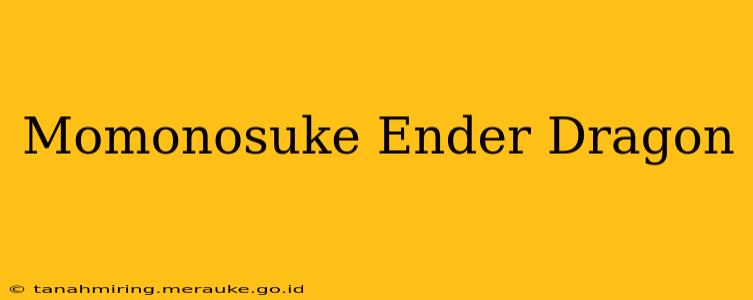 Momonosuke Ender Dragon