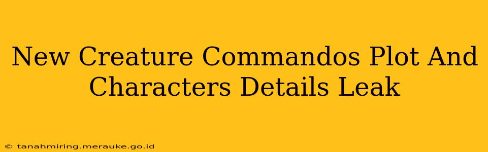 New Creature Commandos Plot And Characters Details Leak