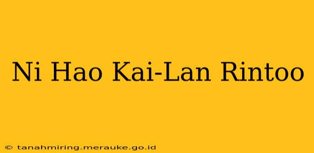 Ni Hao Kai-Lan Rintoo