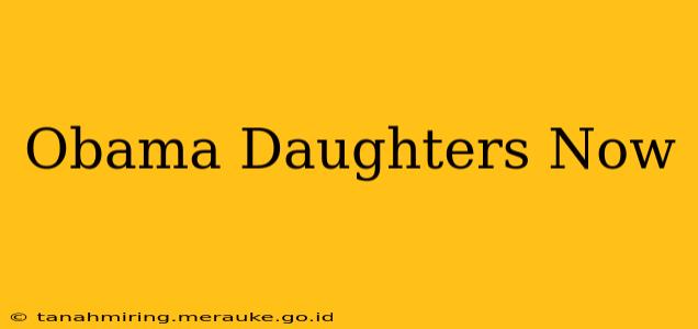 Obama Daughters Now