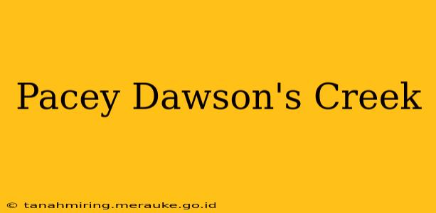 Pacey Dawson's Creek
