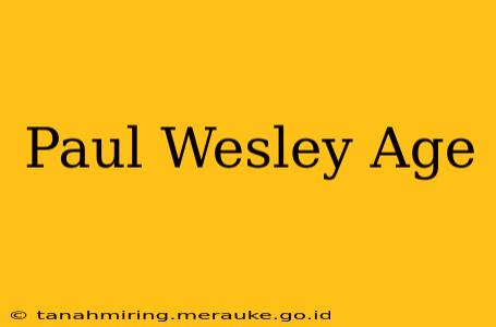Paul Wesley Age