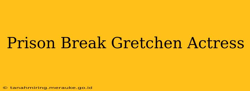 Prison Break Gretchen Actress