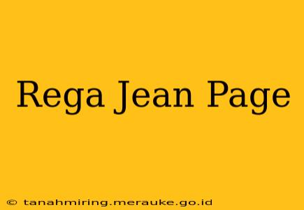 Rega Jean Page
