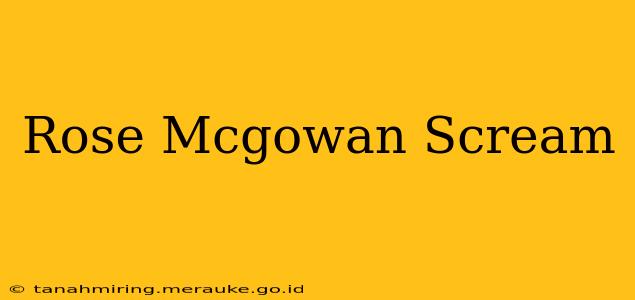 Rose Mcgowan Scream