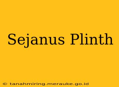 Sejanus Plinth
