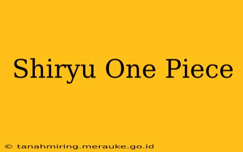 Shiryu One Piece